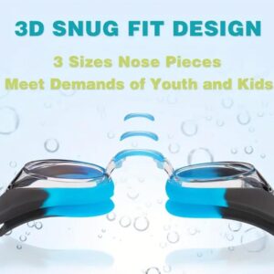 1 pc – Leak-proof swimming goggles for youth (ages 6 and up)