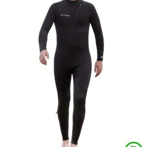 Men's 3mm High Performance Full Wetsuit, Black Neoprene