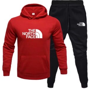 Men's and women's fashion casual fleece hoodie set